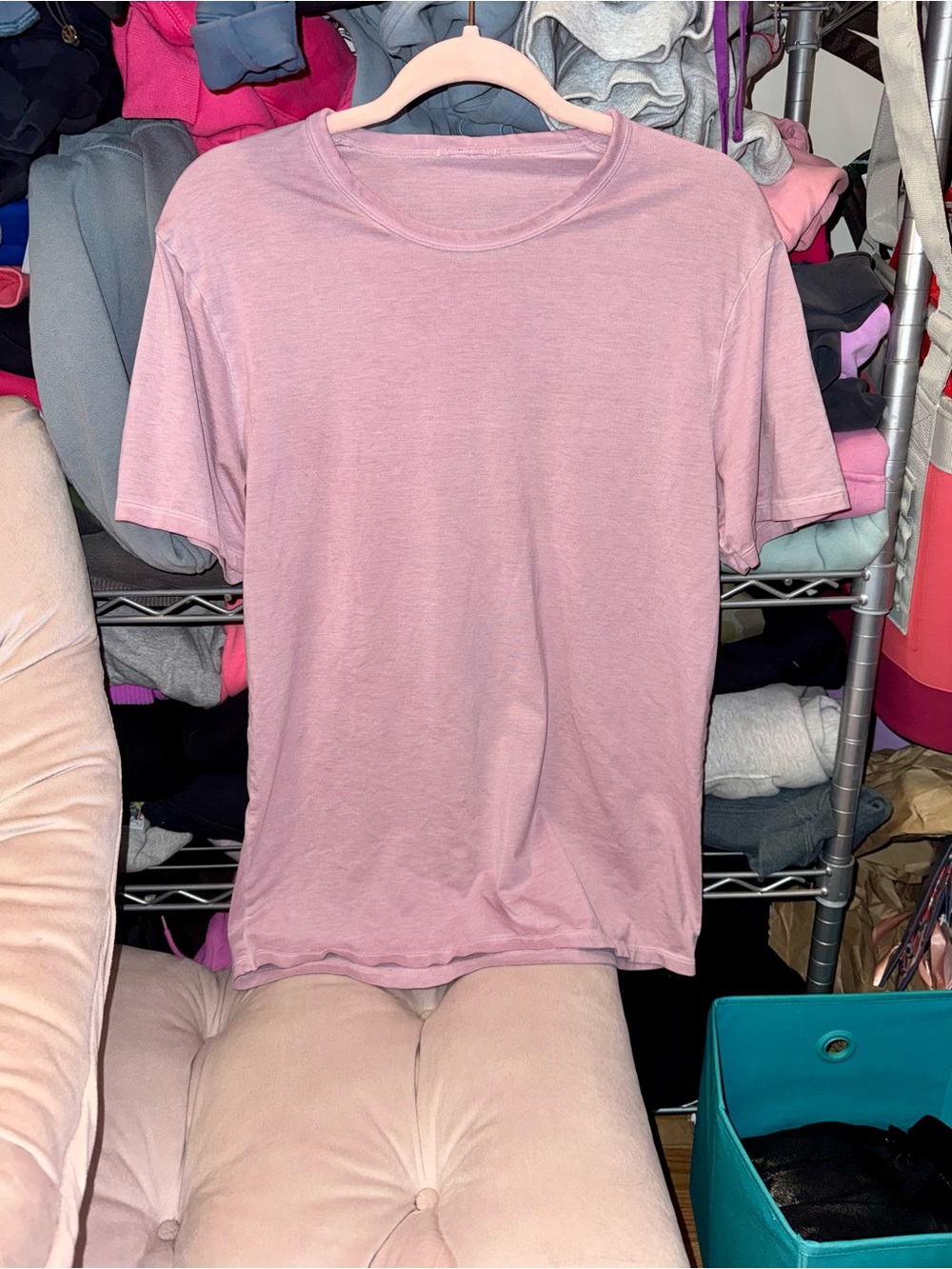 Lululemon Love Crewneck Pima Cotton Tee - Soft Pink - Size 12